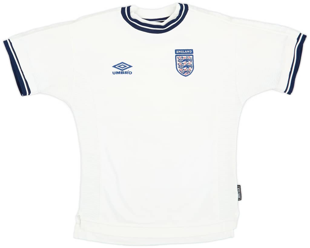 1999-01 England Home Shirt - 9/10 - (XL.Boys)