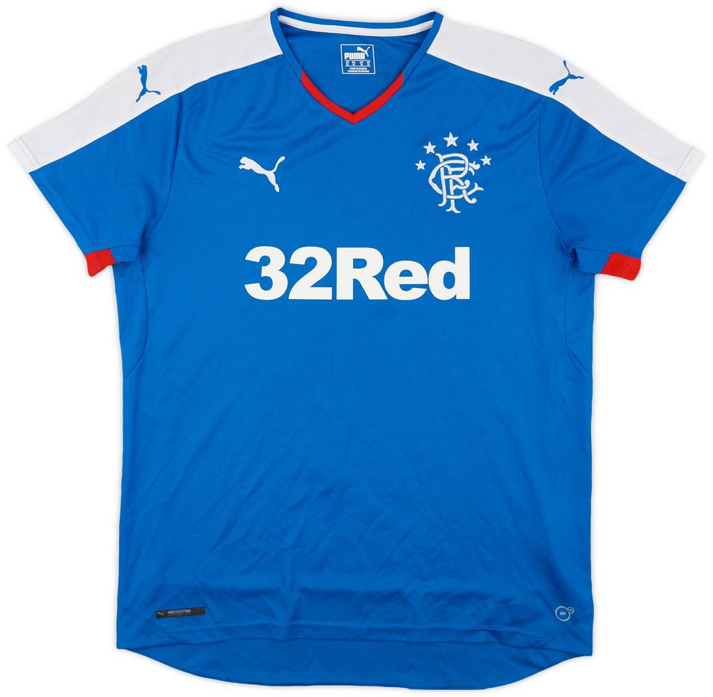2015-16 Rangers Home Shirt - 7/10 - (XL)