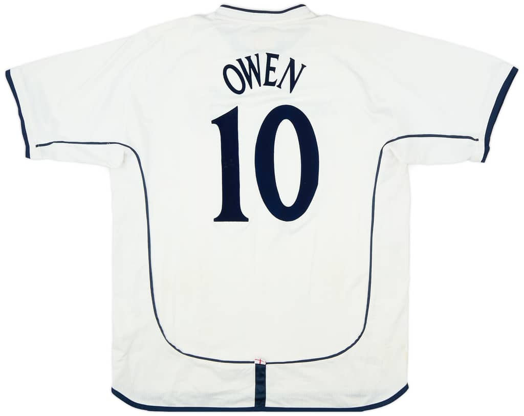 2001-03 England Home Shirt Owen #10 - 6/10 - (XL)