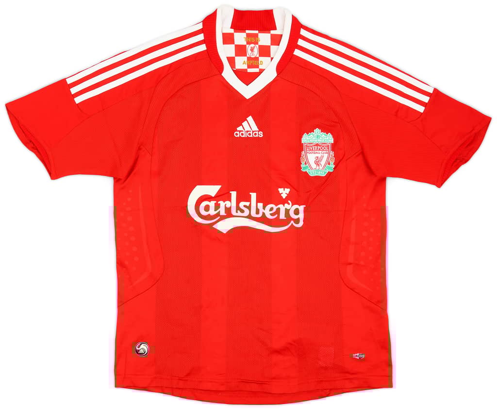 2008-10 Liverpool Home Shirt - 6/10 - (XL.Boys)