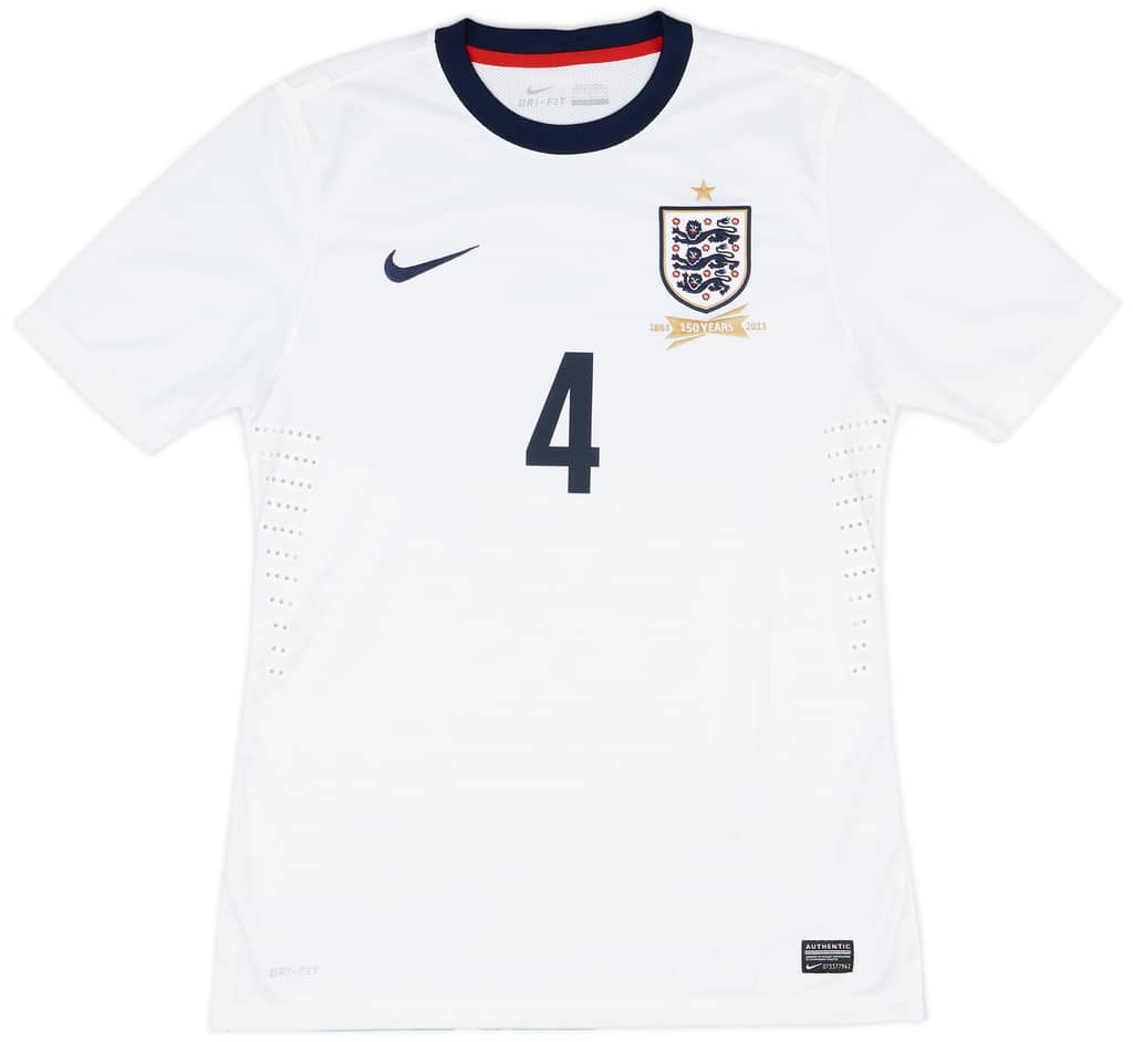 2013 England Match Issue Home Shirt #4