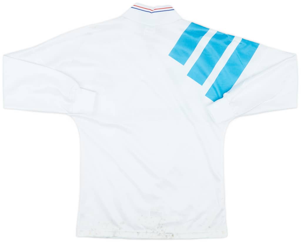 1991-92 Olympique Marseille Home L/S Shirt - 6/10 - (XS)