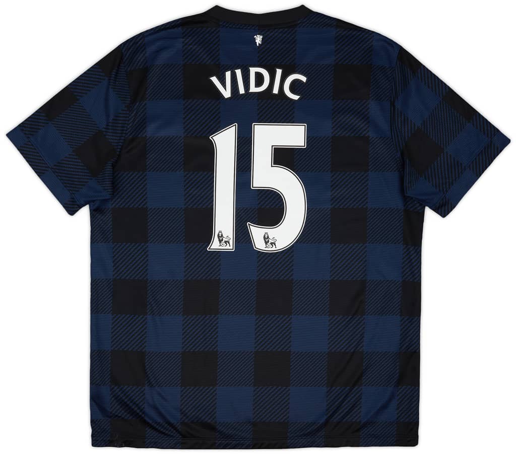 2013-14 Manchester United Away Shirt Vidic #15 - 5/10 - (XL)