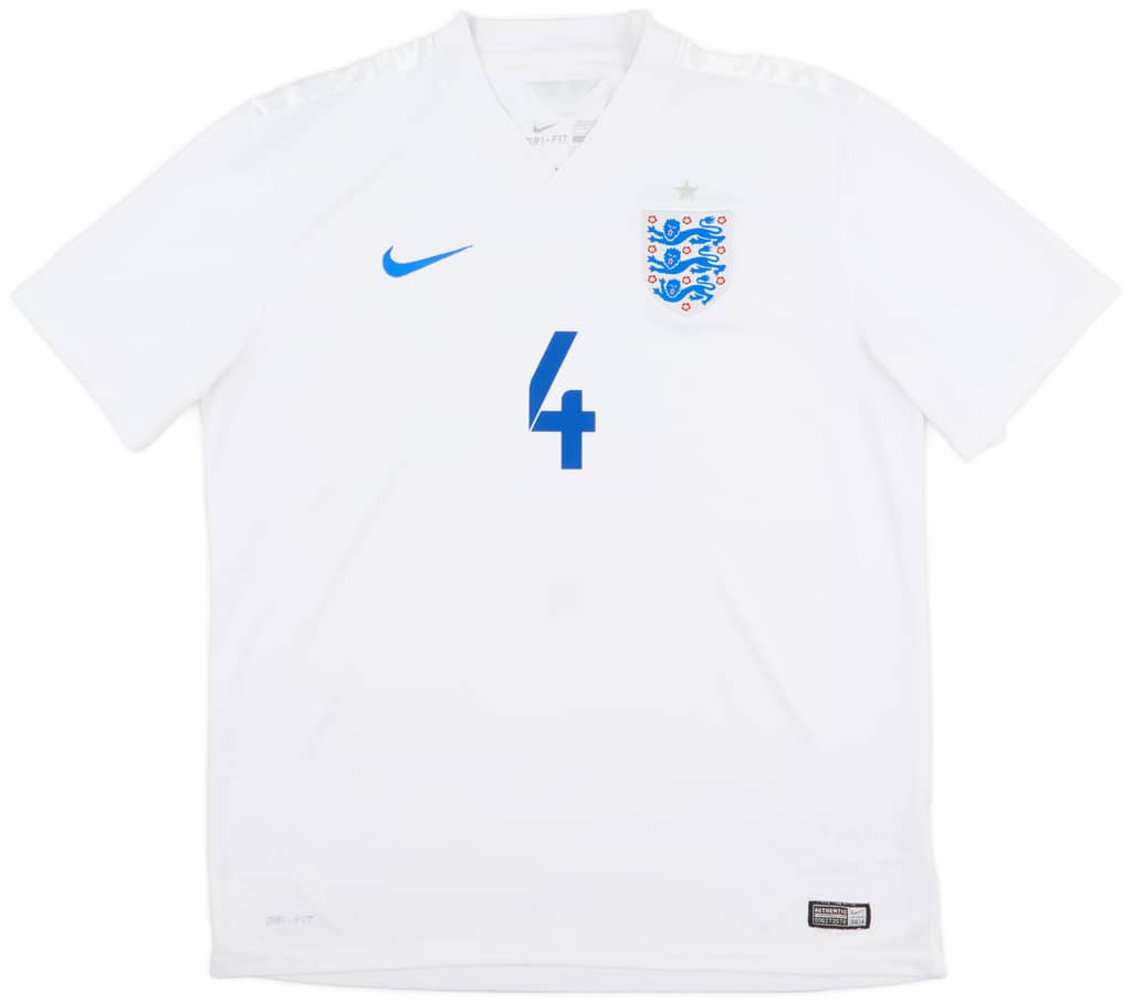 2014-15 England Home Shirt Gerrard #4 - 8/10 - (L)