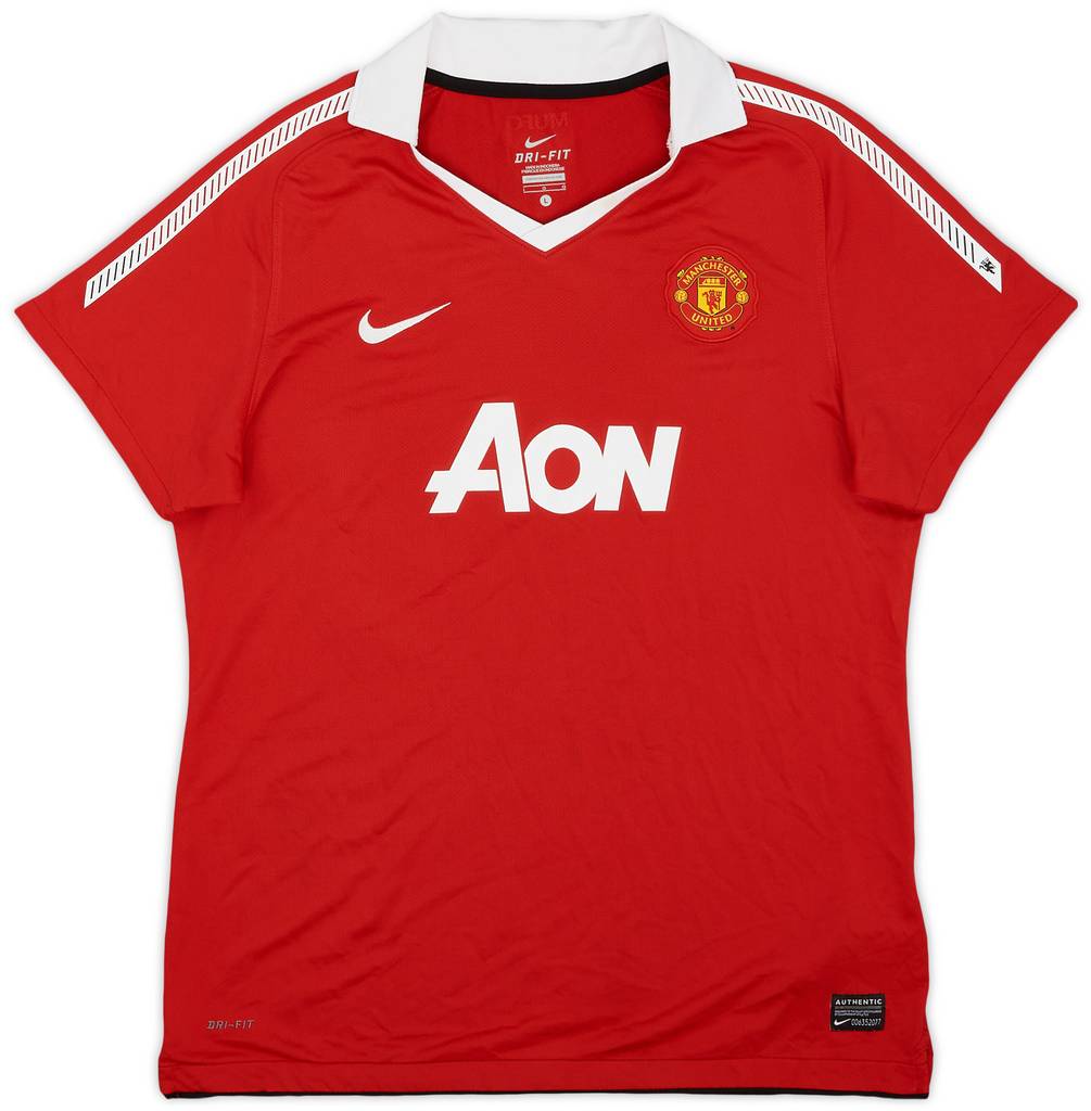 2010-11 Manchester United Home Shirt - 8/10 - (Women's L)