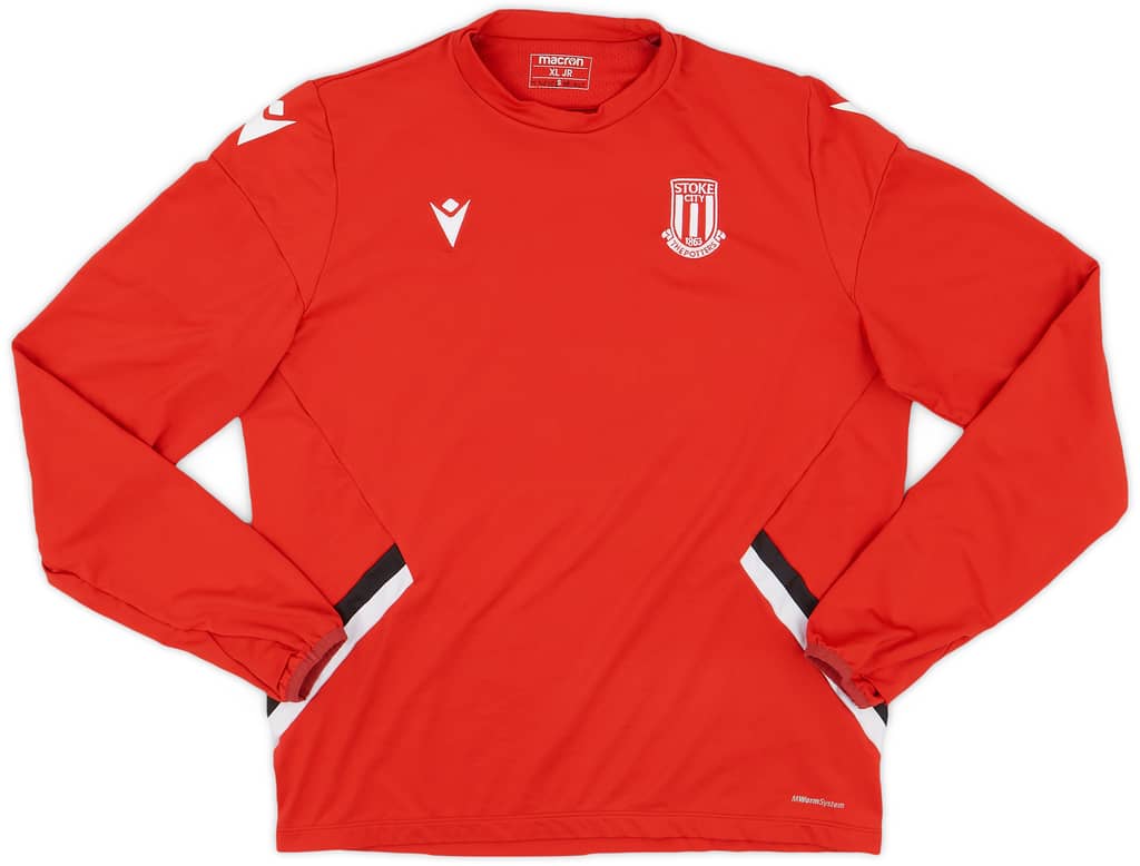 2019-20 Stoke City Macron Training L/S Shirt - 9/10 - (XL.Boys)