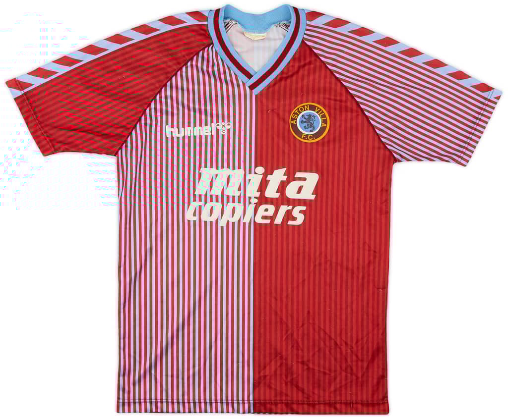 1987-89 Aston Villa Home Shirt - 8/10 - (Y)