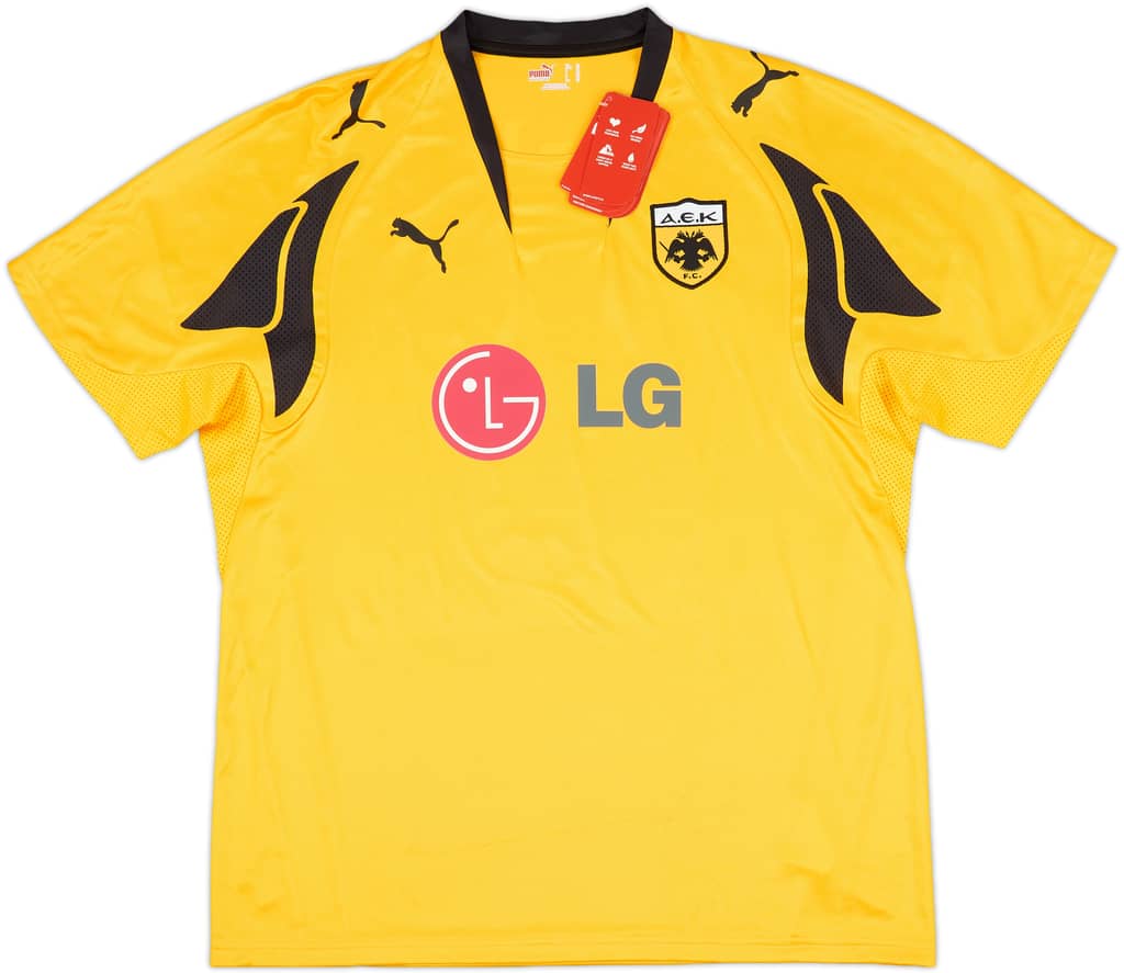 2007-08 AEK Athens Home Shirt Rivaldo #10 (XL)