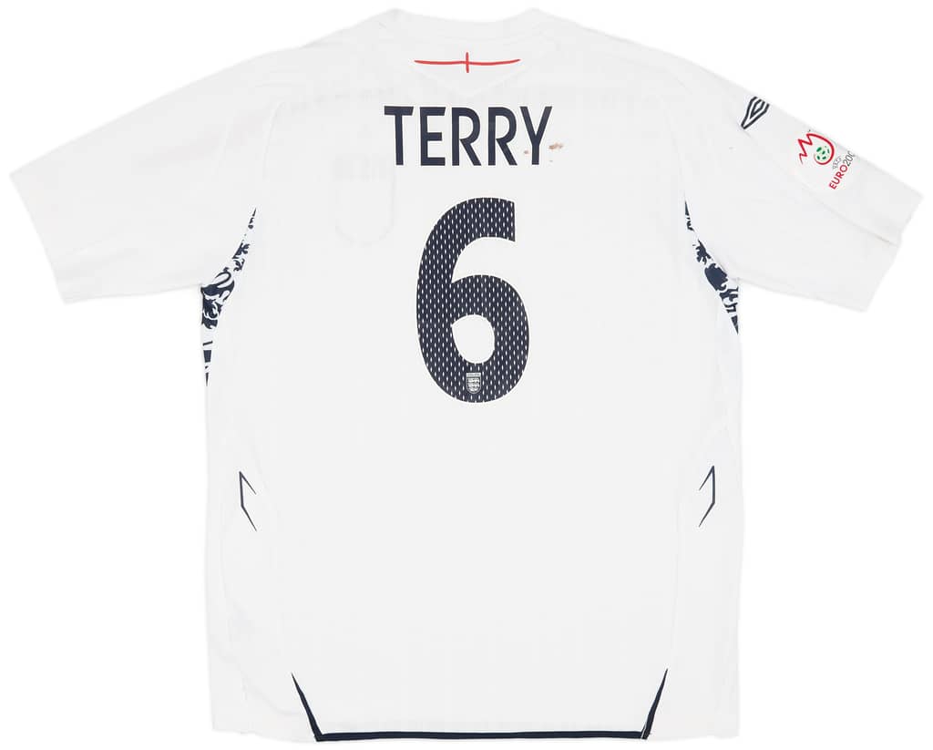2007-09 England Home Shirt Terry #6 - 7/10 - (XL)