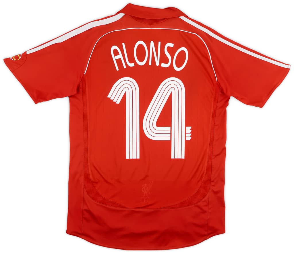 2006-08 Liverpool Home Shirt Alonso #14 - 5/10 - (S)