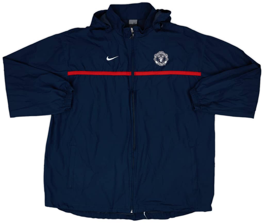 2003-04 Manchester United Nike Hooded Rain Jacket - 10/10 - (XXL)
