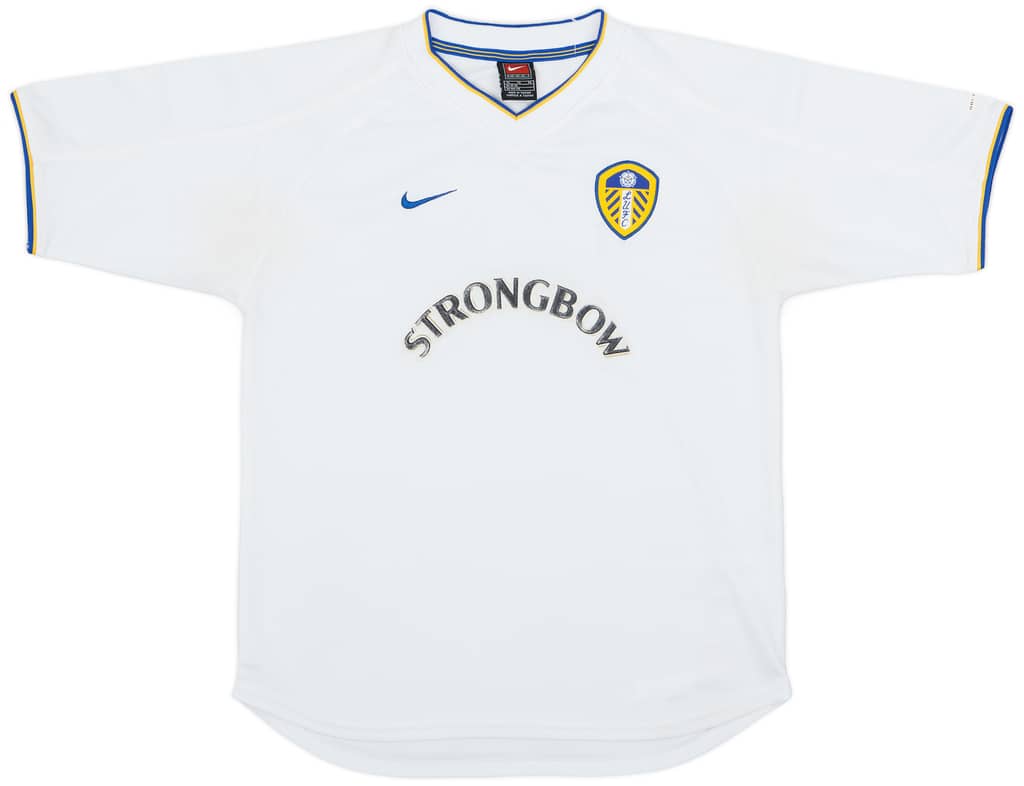 2000-02 Leeds United Home Shirt - 7/10 - (XL.Boys)