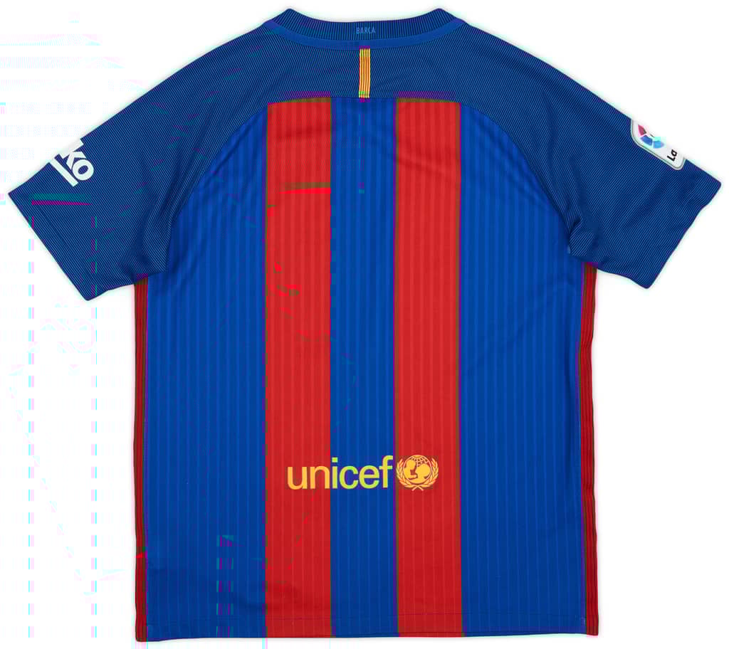 2016-17 Barcelona Home Shirt - 8/10 - (XL.Boys)