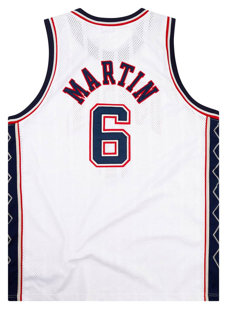 2002-04 Authentic New Jersey Nets Martin #6 Reebok Jersey (Home) XXL