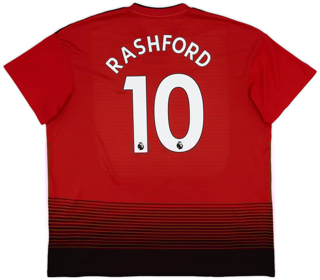 2018-19 Manchester United Home Shirt Rashford #10 - 8/10 - (XXL)