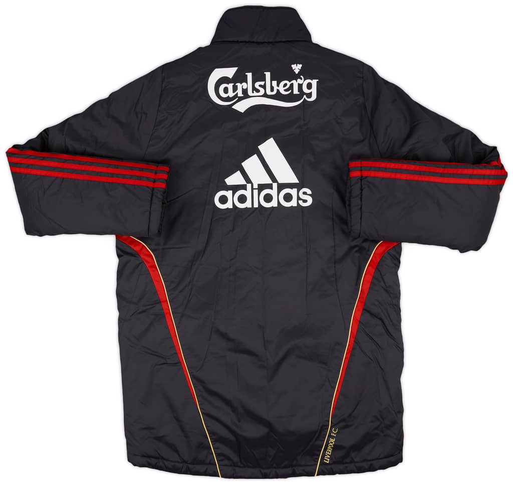 2009-10 Liverpool adidas Padded Bench Coat - 7/10 - (S)