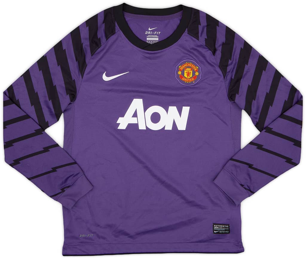 2010-11 Manchester United Yellow GK Shirt - 9/10 - (M.Boys)