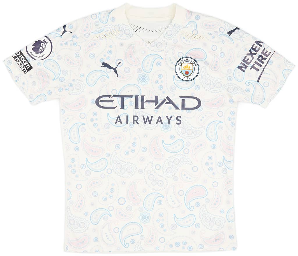 2020-21 Manchester City Match Issue Third Shirt Sterling #7