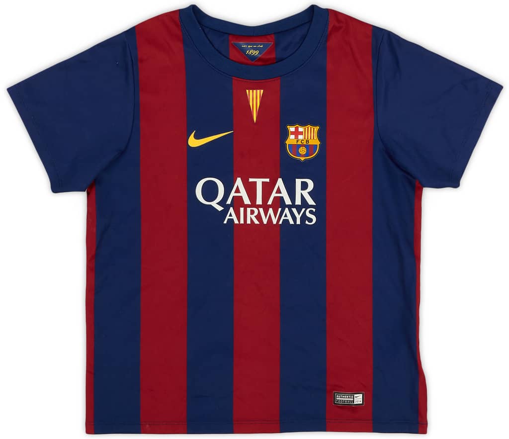2014-15 Barcelona Home Shirt - 8/10 - (7-8 Years)