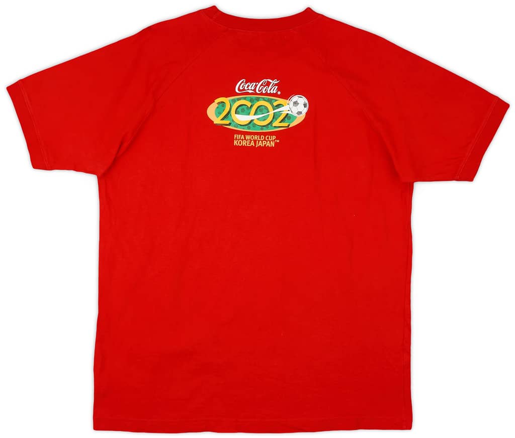 2002 Coca Cola 'World Cup Korea/Japan' Cotton Tee - 9/10 - (L)