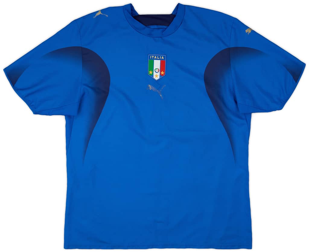 2006 Italy Home Shirt - 3/10 - (L)