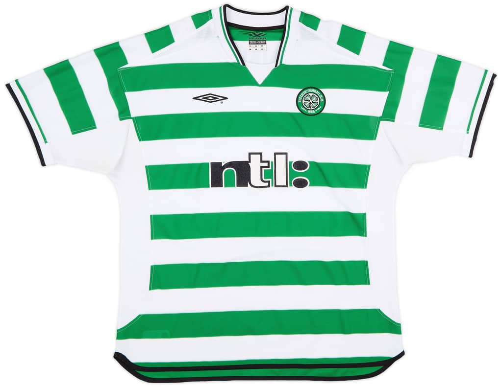 2001-03 Celtic Home Shirt Lennon #18 - 7/10 - (XXL)