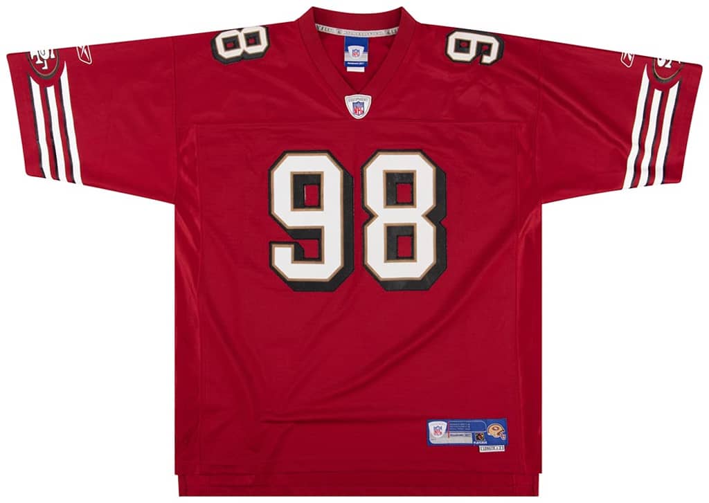 2005 San Francisco 49ers J. Peterson #98 Reebok Premier Jersey
