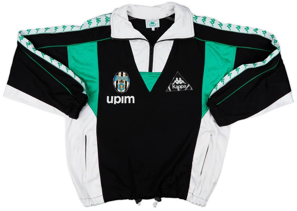 1990-91 Juventus Kappa 1/4 Zip Drill Top - 8/10 - (L)