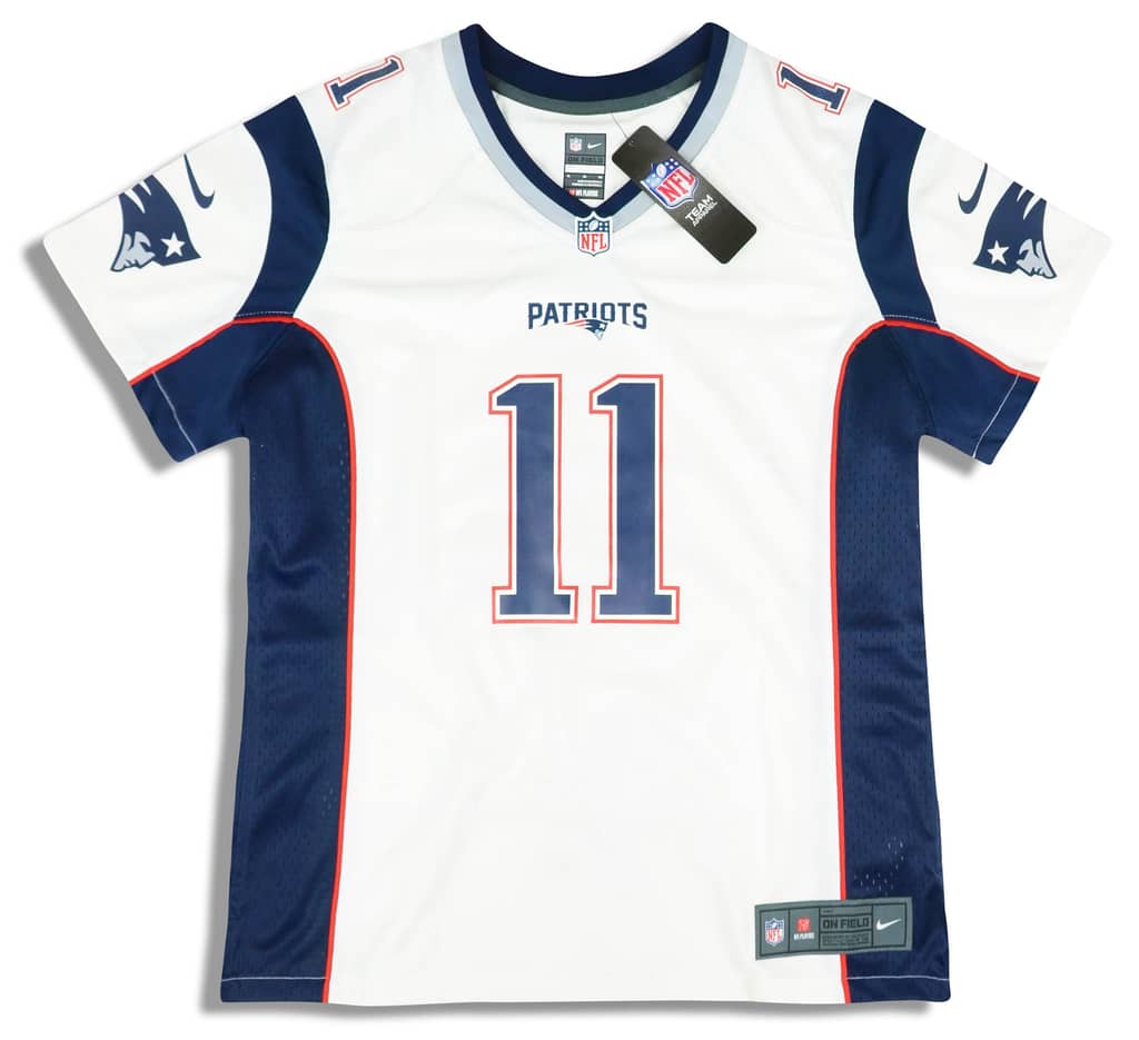 2018-19 New England Patriots Edelman #11 Nike Game Jersey (Away) Womens (XL) - W/Tags
