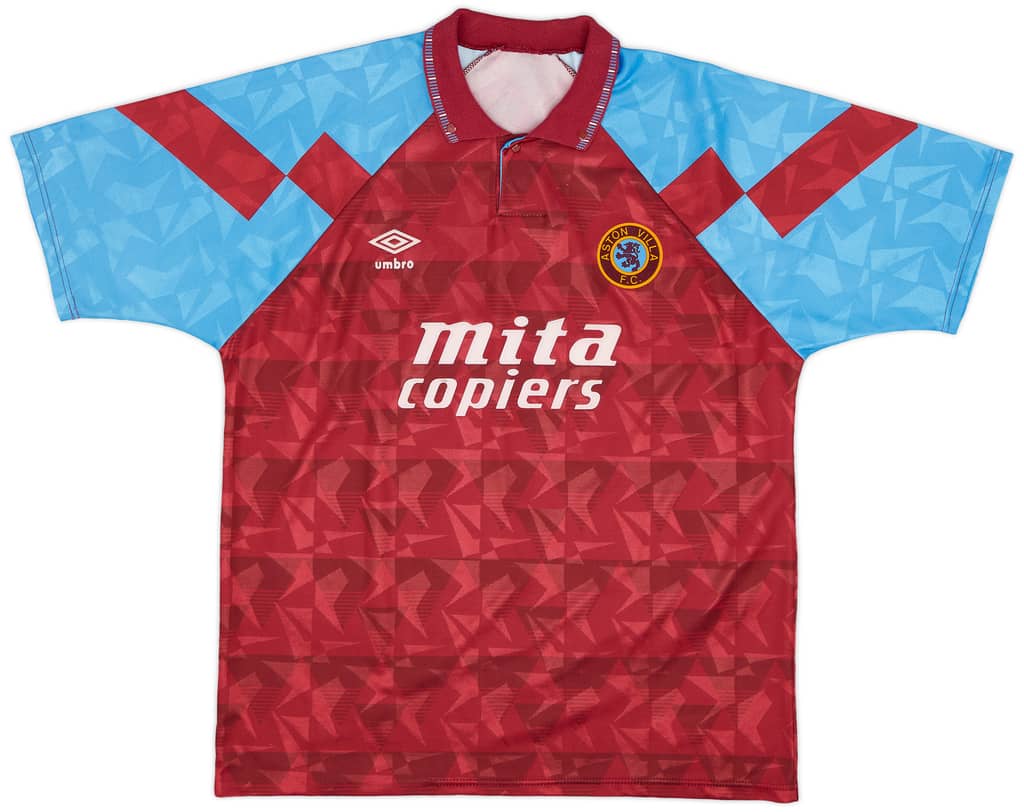 1990-92 Aston Villa Home Shirt - 9/10 - (XL)