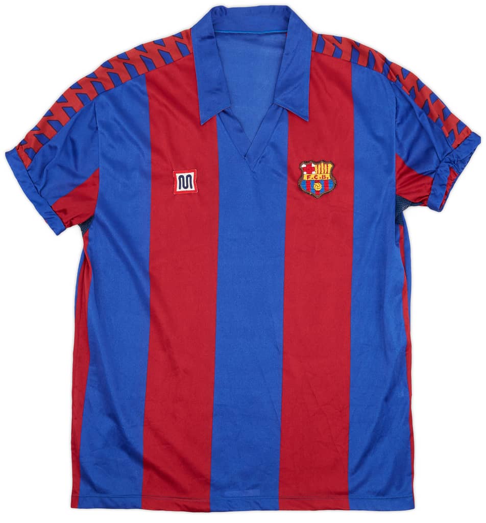 1984-89 Barcelona Home Shirt - 8/10 - (XL)