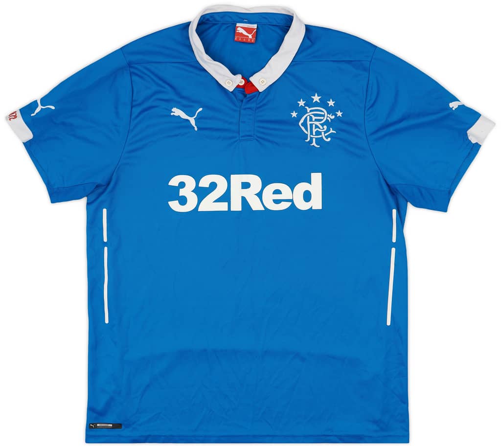 2014-15 Rangers Home Shirt - 7/10 - (XL)