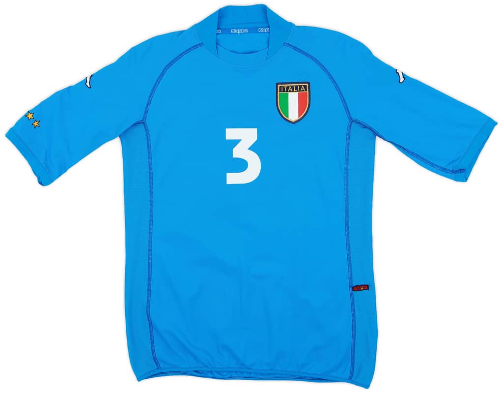 2000-01 Italy Home Shirt Maldini #3 - 8/10 - (S)