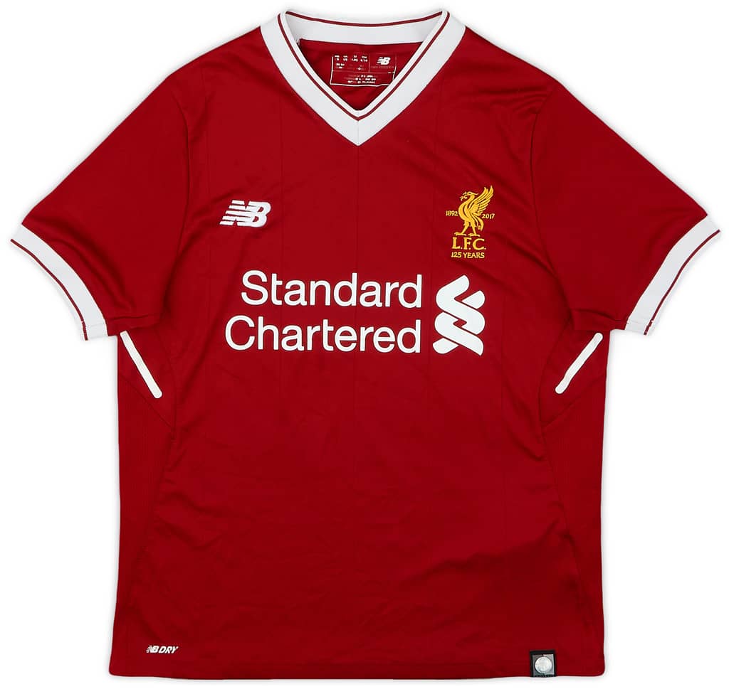 2017-18 Liverpool 125 Years Home Shirt - 8/10 - (M.Boys)