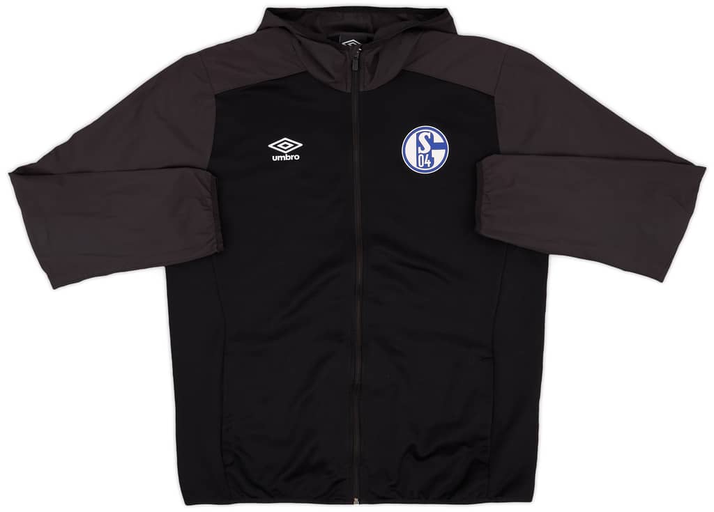 2019-20 Schalke Umbro Hooded Rain Jacket - 8/10 - (XL)
