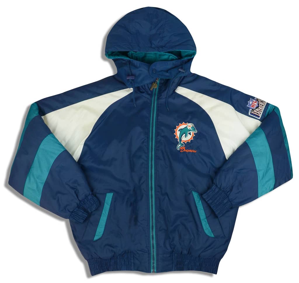 1990s Miami Dolphins Pro Player Rain Coat L