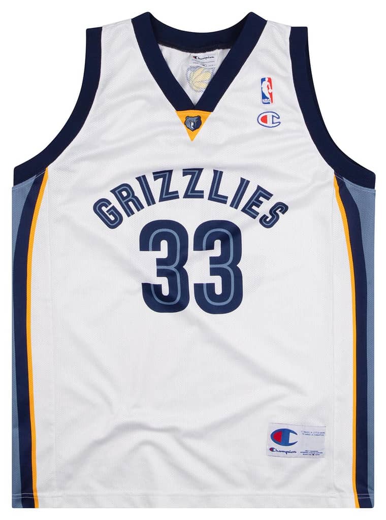 2008-10 Memphis Grizzlies Gasol #33 Champion Jersey (Home) M