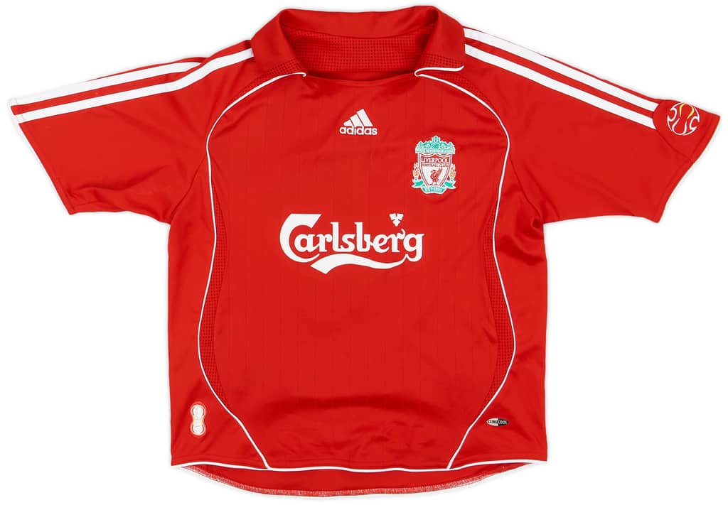 2006-08 Liverpool Home Shirt Carragher #23 - 9/10 - (S.Boys)