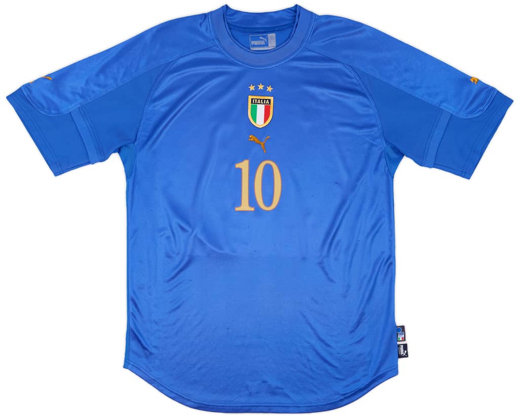2004-06 Italy Home Shirt Baggio #10 - 6/10 - (L)