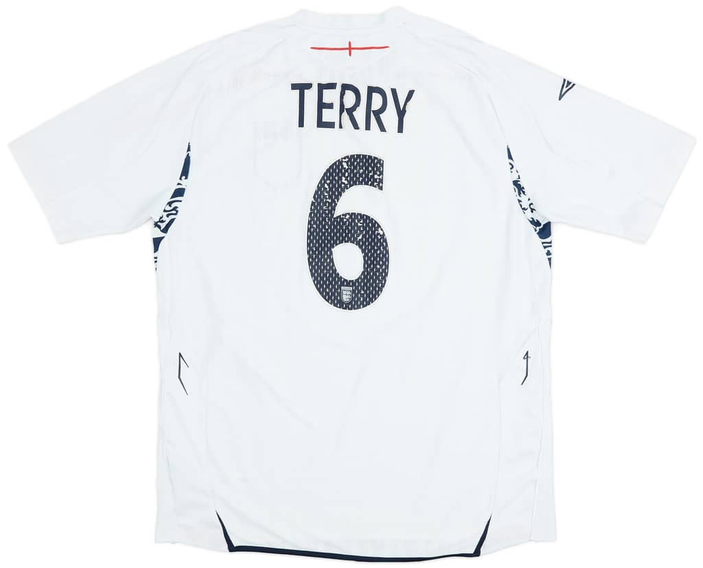 2007-09 England Home Shirt Terry #6 - 5/10 - (XL)