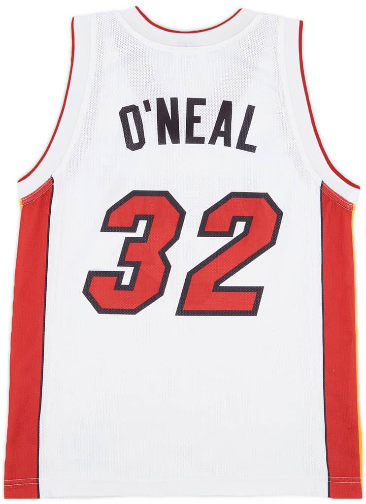 2004-07 Miami Heat O'Neal #32 Champion Home Jersey - 6/10 - (M.Boys)