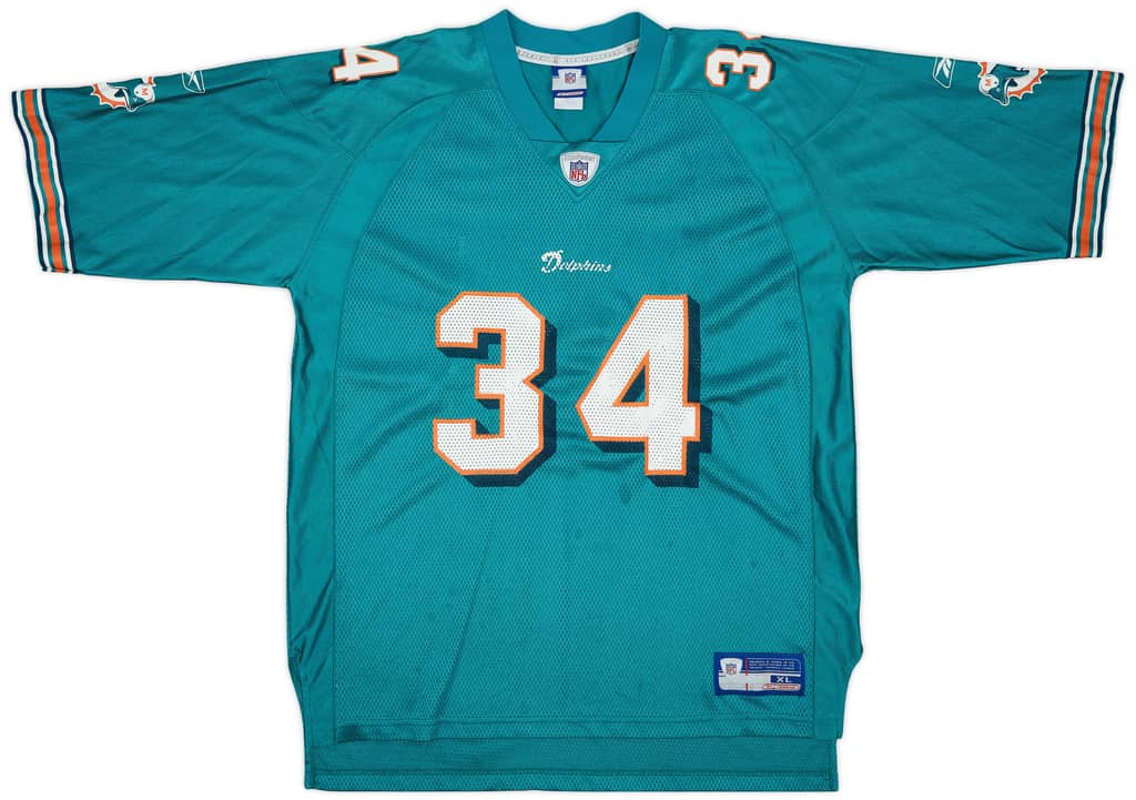 2002-03 Miami Dolphins R.Williams #34 Reebok On Field Home Jersey - 8/10 - (XL)
