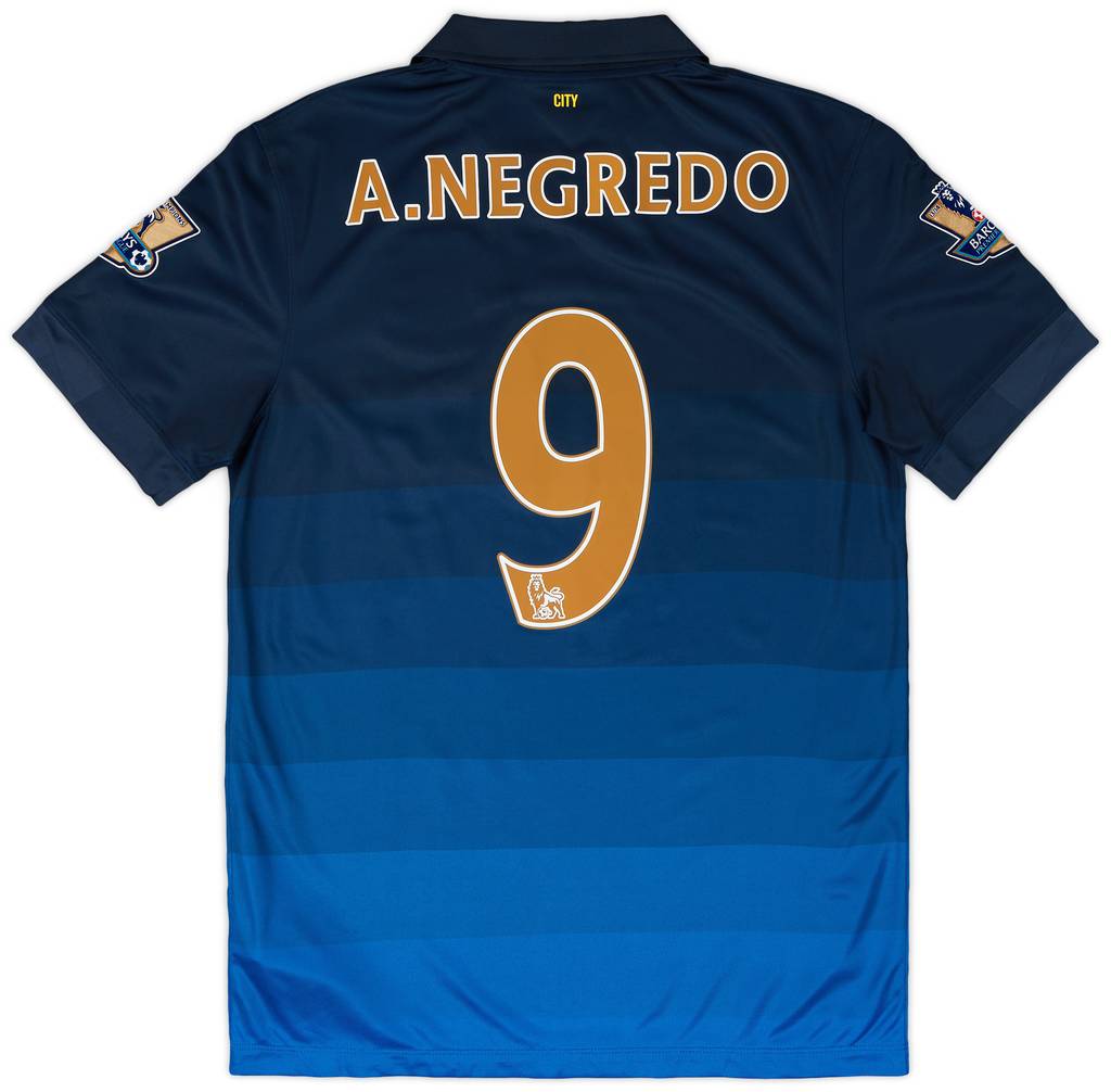 2014-15 Manchester City Away Shirt A.Negredo #9 (M)