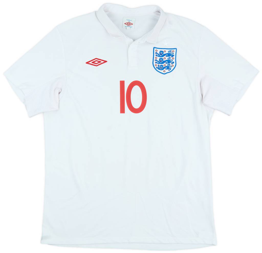 2009-10 England Home Shirt Rooney #10 - 6/10 - (L)