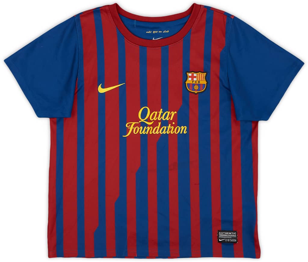 2011-12 Barcelona Home Shirt - 7/10 - (7-8 Years)