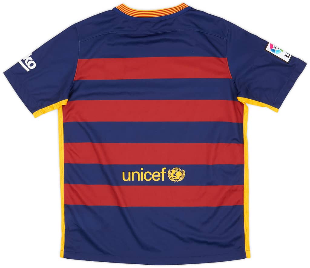 2015-16 Barcelona Home Shirt - 7/10 - (XL.Boys)