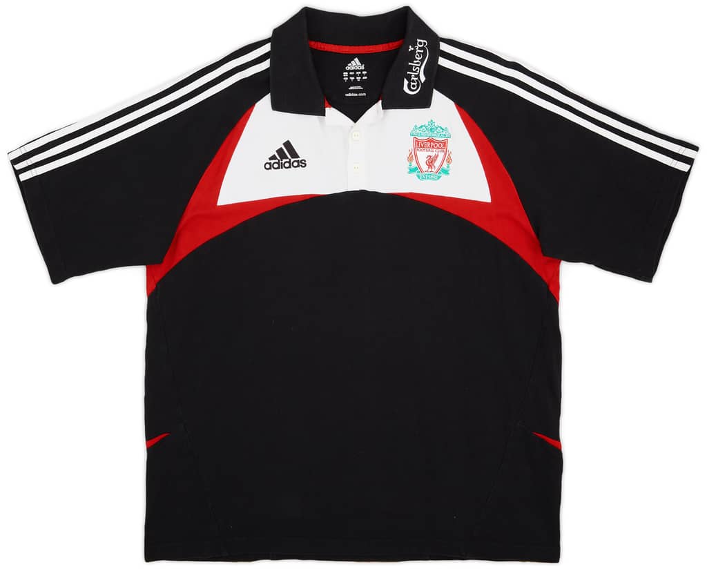 2007-08 Liverpool adidas Polo Shirt - 7/10 - (L)