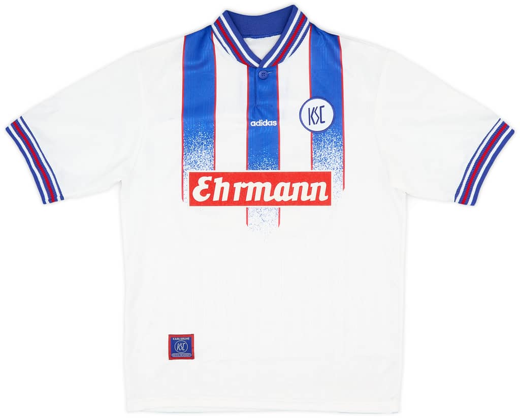 1996-98 Karlsruher Home Shirt Dundee #12 - 8/10 - (Y)