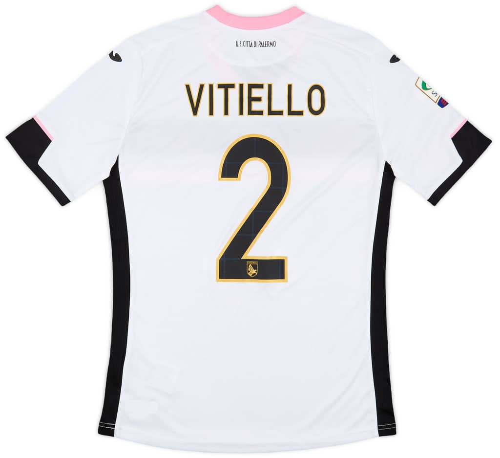 2014-15 Palermo Match Issue Away Shirt Vitiello #2