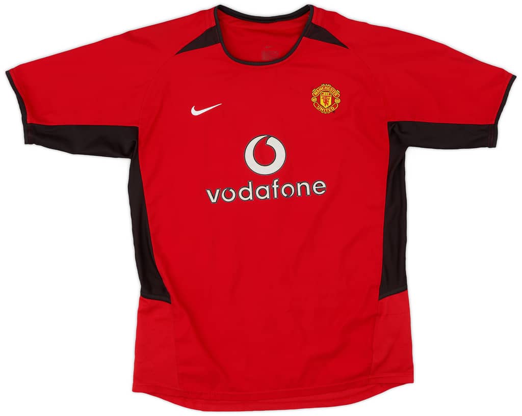 2002-04 Manchester United Home Shirt - 8/10 - (XL.Boys)